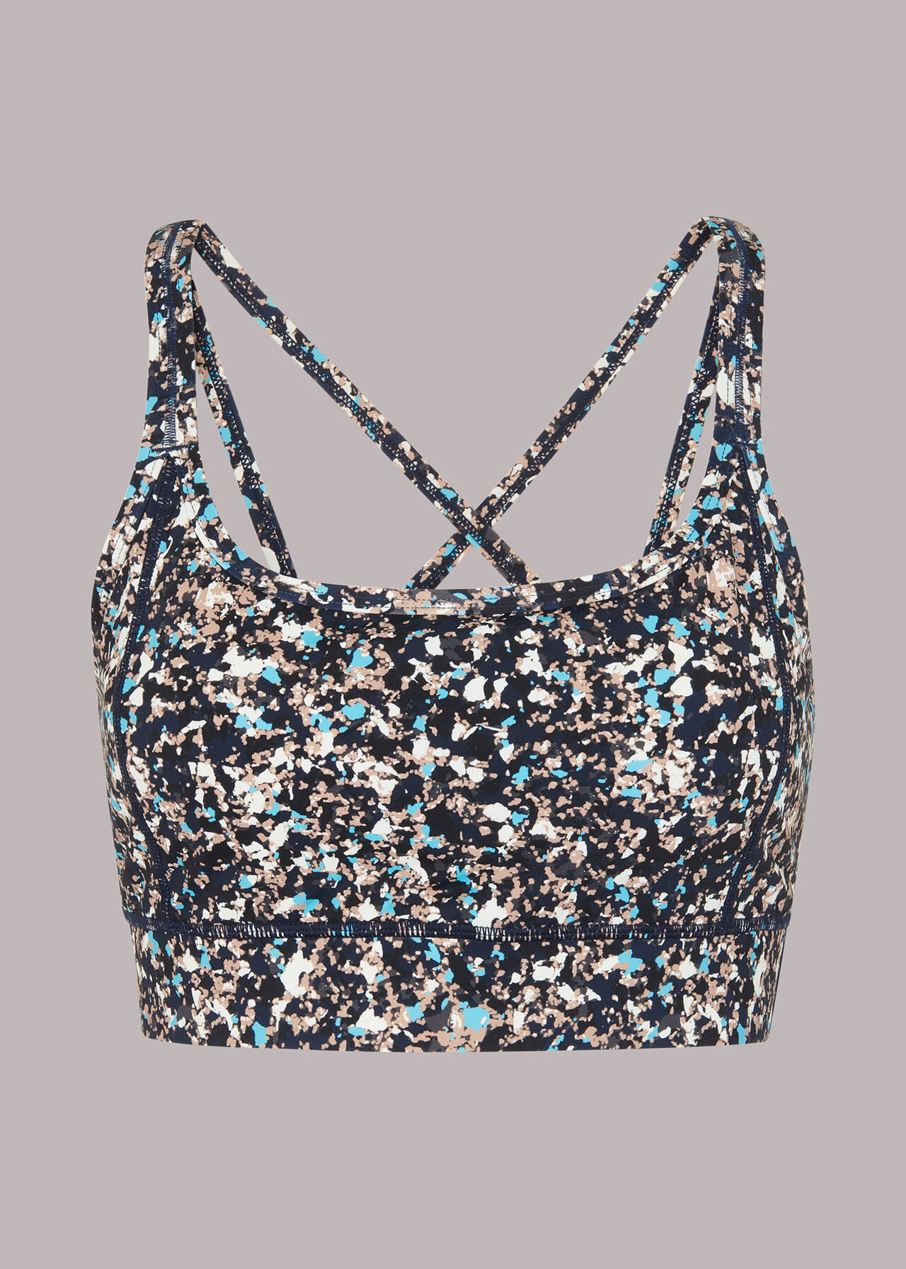 Speckled Crossback Sports Bra